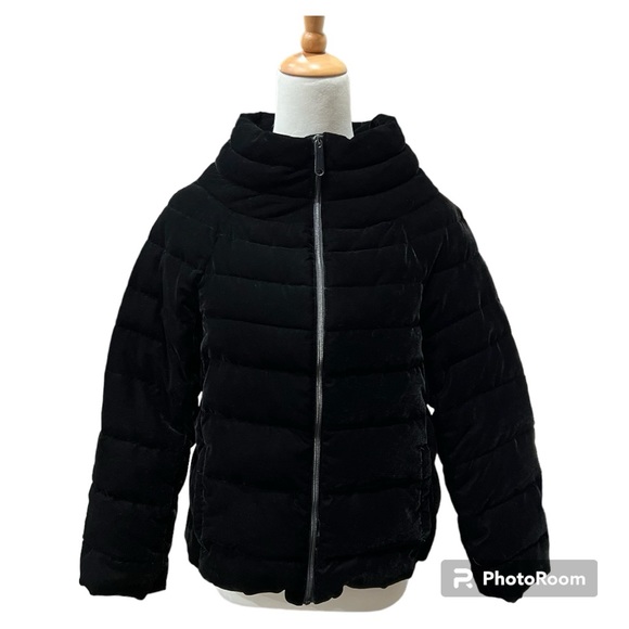 Quilted velvet funnel neck cocoon jacket Sam Edelman Medium M LIKE NEW!! - Picture 4 of 6